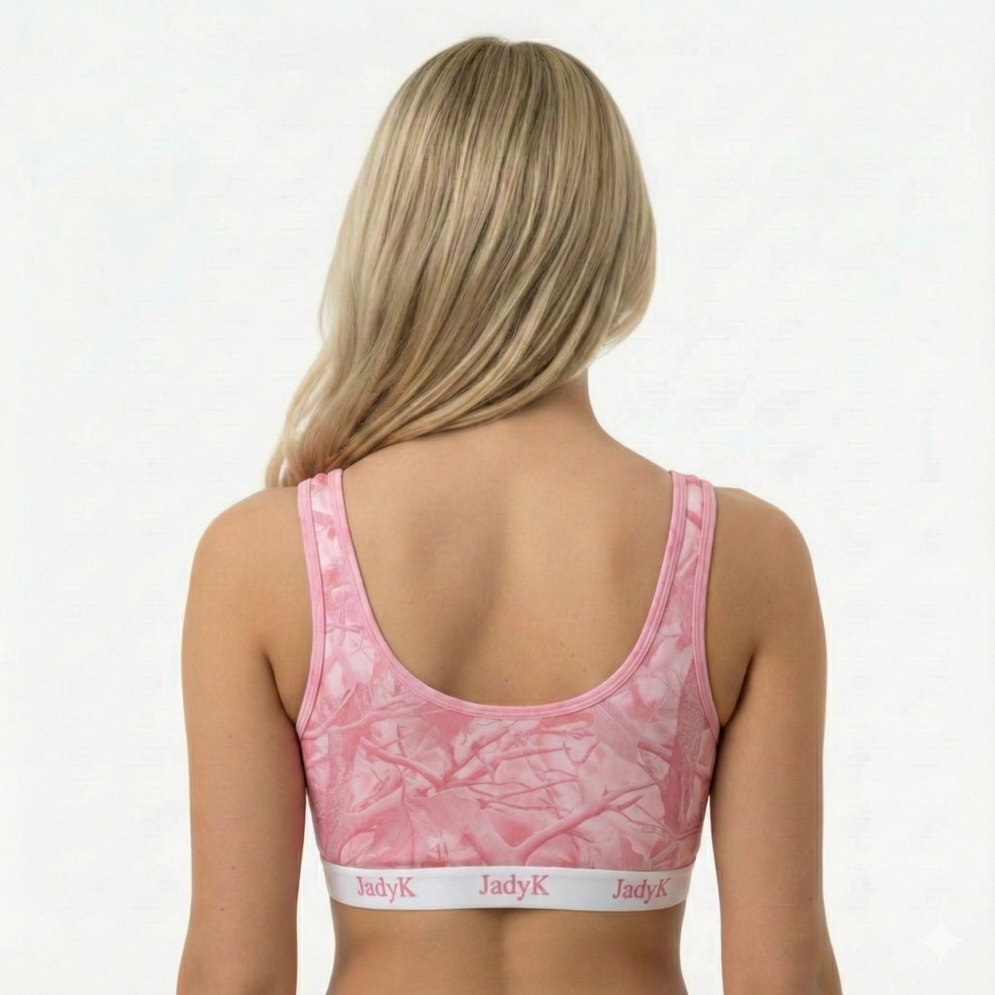 Arya Scoopneck DailyArmor™ Featuring Helping Hands™ Padding Technology + AquaShield™ Protection |Pink Camo| JadyK By JadyK