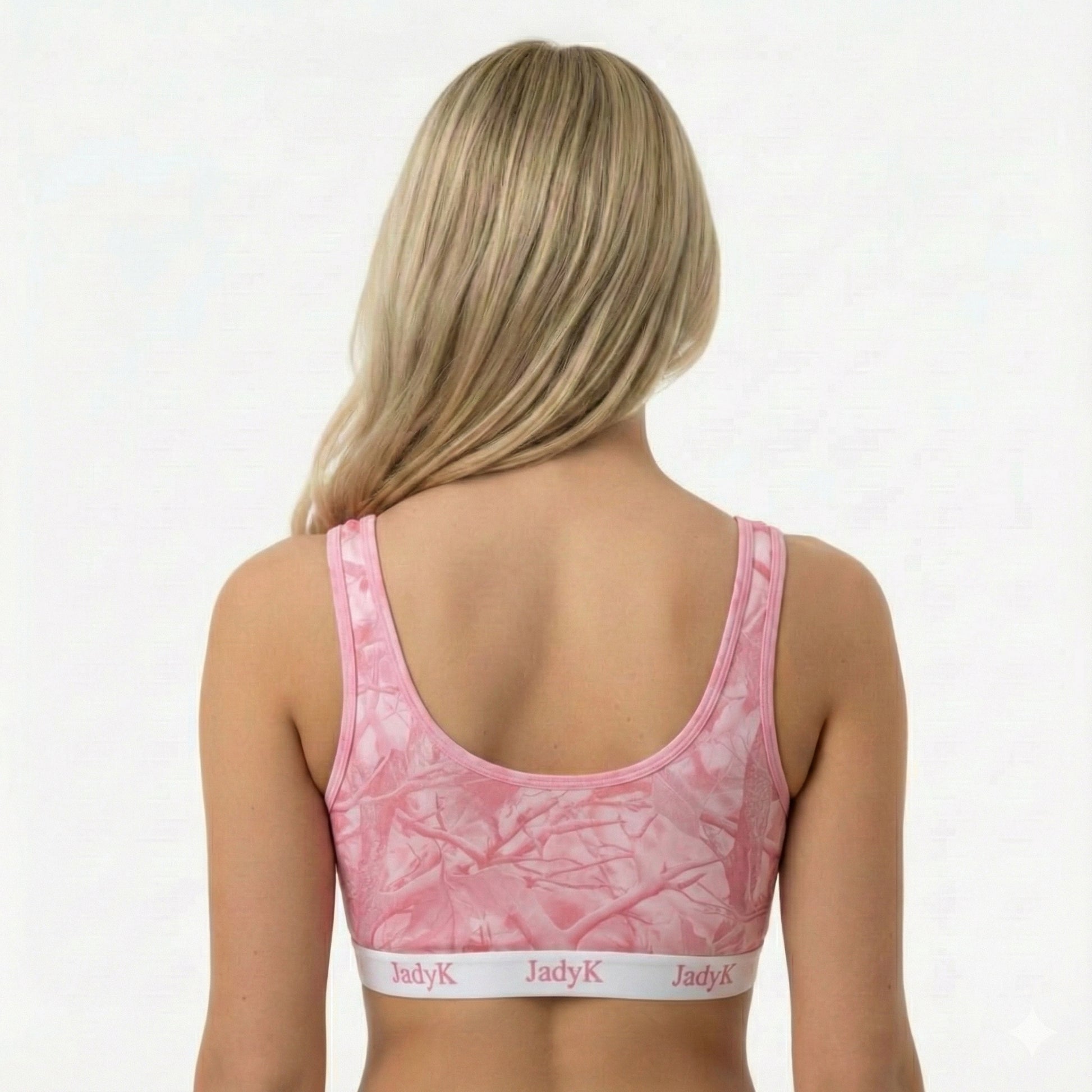 Arya Scoopneck DailyArmor™ Featuring Helping Hands™ Padding Technology + AquaShield™ Protection |Pink Camo| JadyK By JadyK
