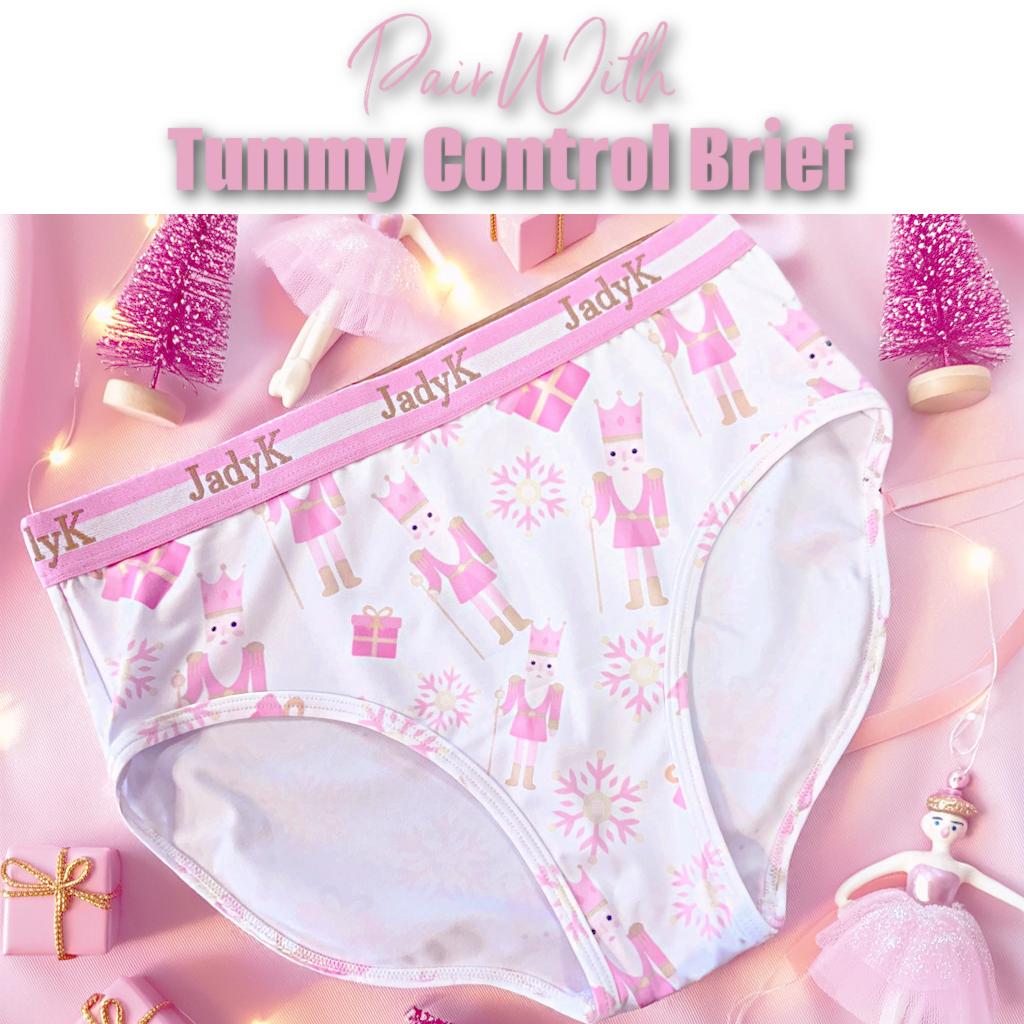 Arya Scoopneck DailyArmor™ Featuring Helping Hands™ Padding Technology + AquaShield™ Protection |Pink Nutcracker| JadyK By JadyK