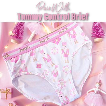 Arya Scoopneck DailyArmor™ Featuring Helping Hands™ Padding Technology + AquaShield™ Protection |Pink Nutcracker| JadyK By JadyK