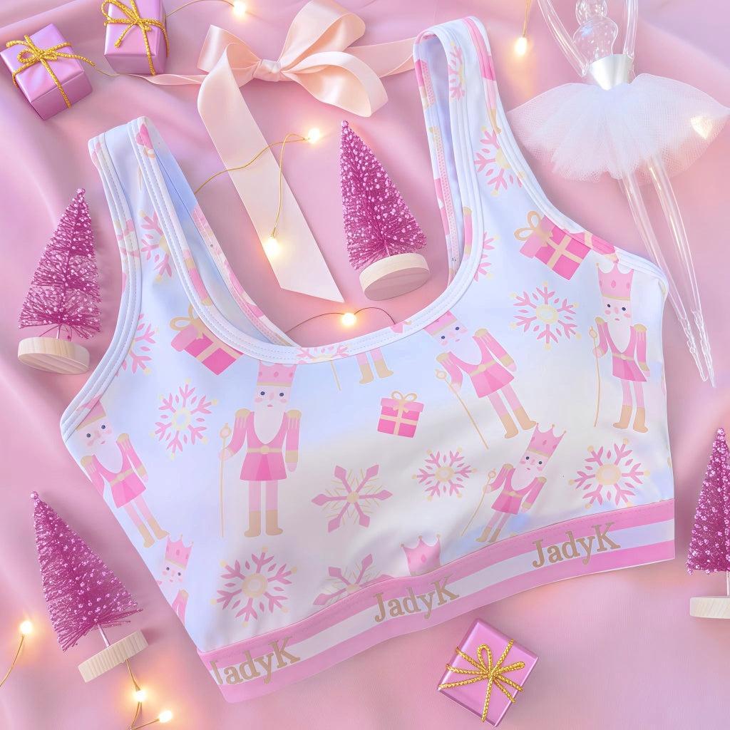 Arya Scoopneck DailyArmor™ Featuring Helping Hands™ Padding Technology + AquaShield™ Protection |Pink Nutcracker| JadyK By JadyK