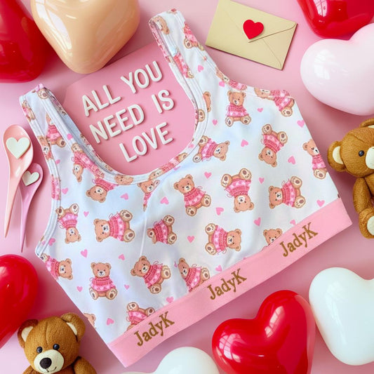 Arya Scoopneck DailyArmor™ Featuring Helping Hands™ Padding Technology + AquaShield™ Protection |Teddy Bear| JadyK By JadyK
