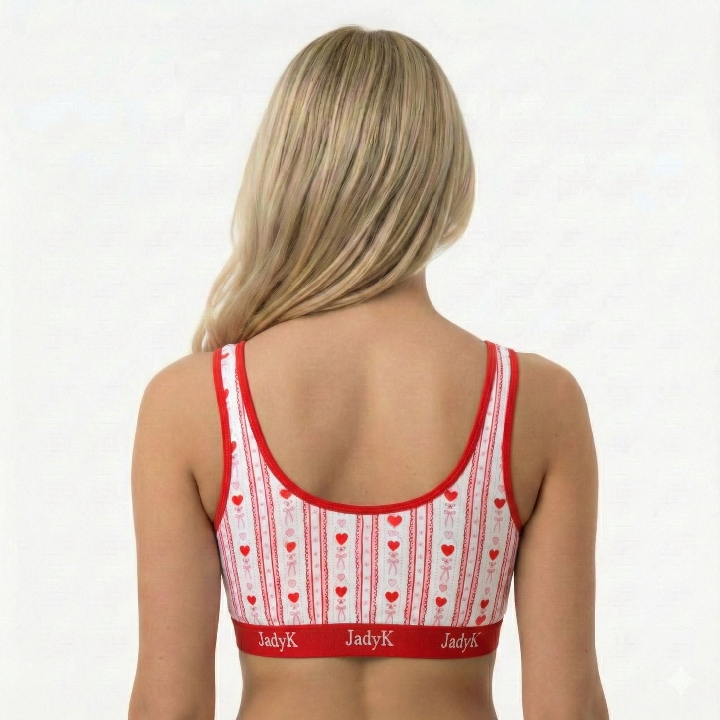 Arya Scoopneck DailyArmor™ Featuring Helping Hands™ Padding Technology + AquaShield™ Protection |Vintage Hearts| JadyK By JadyK