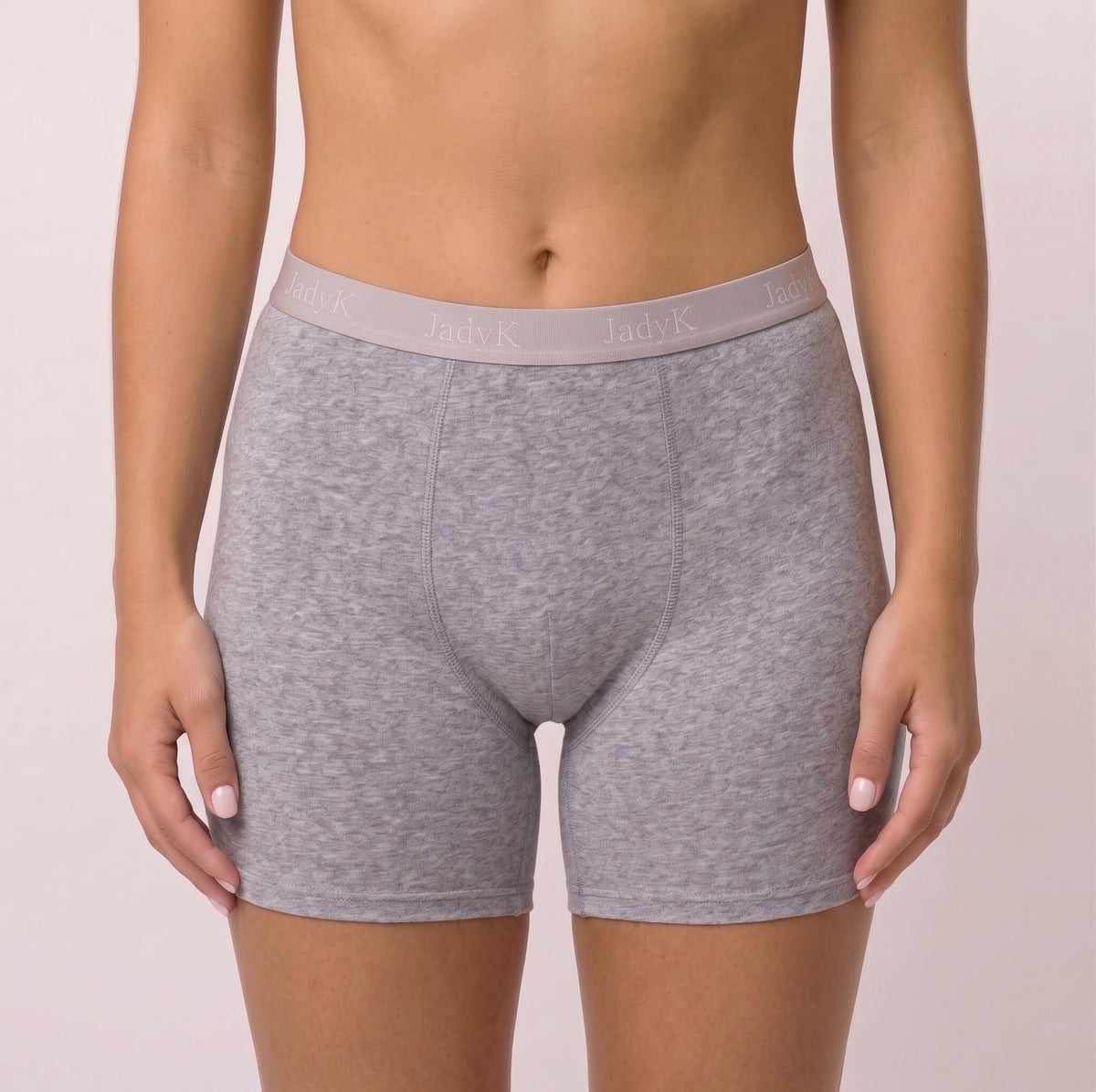 Arya VersaCore™ Boxers |Comfort Compartment™ Featuring WingLock™ Stabilizer | Heather Gray | JadyK By JadyK