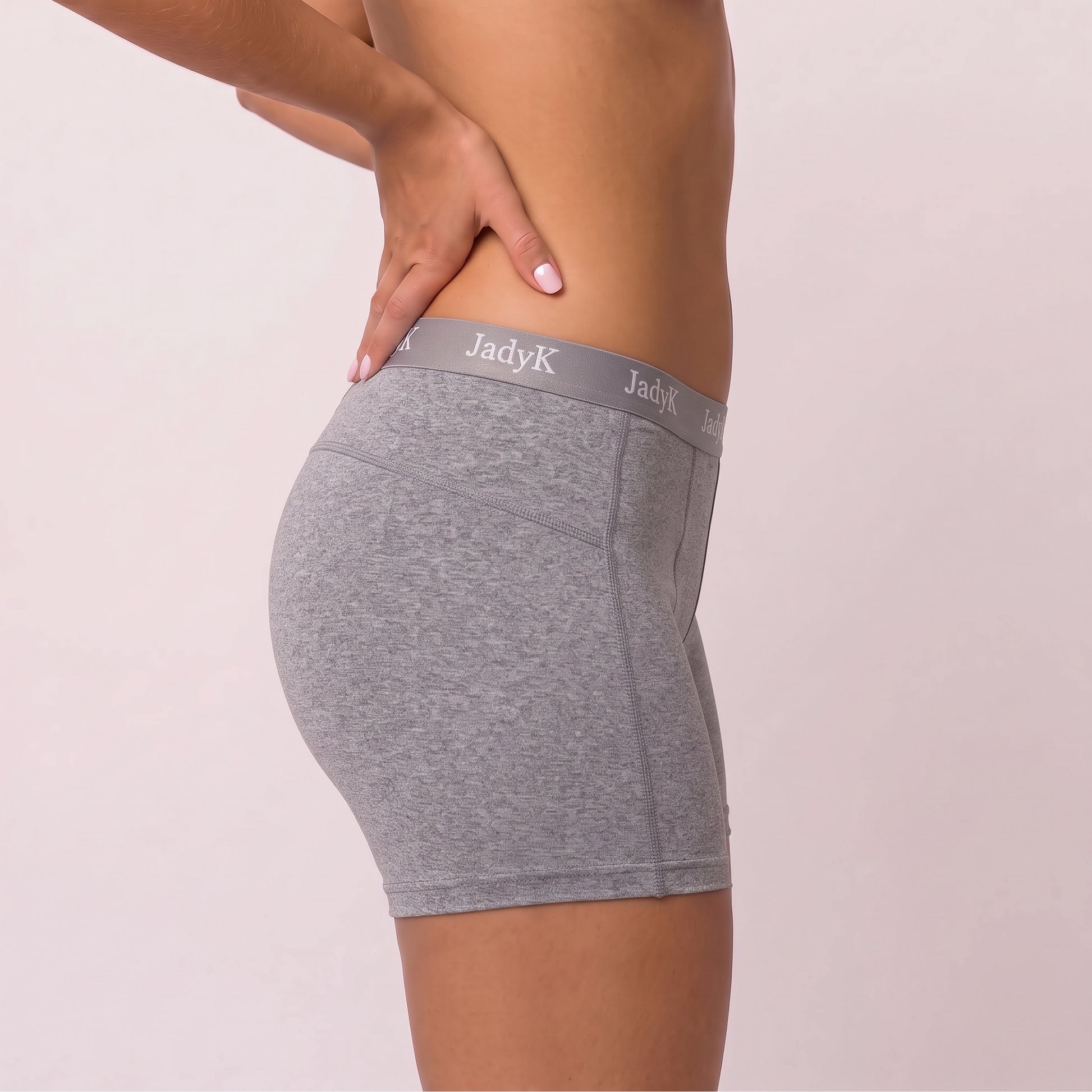 Arya VersaCore™ Boxers |Comfort Compartment™ Featuring WingLock™ Stabilizer | Heather Gray | JadyK By JadyK