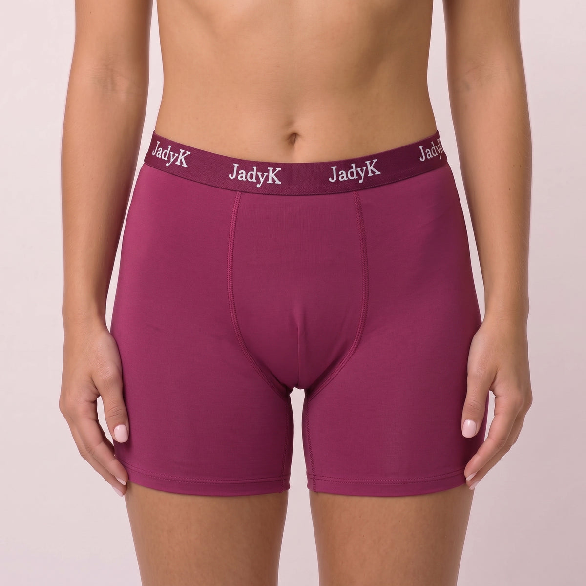 Arya VersaCore™ Boxers |Comfort Compartment™ Featuring WingLock™ Stabilizer | Merlot Red | JadyK By JadyK