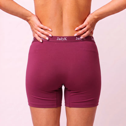 Arya VersaCore™ Boxers |Comfort Compartment™ Featuring WingLock™ Stabilizer | Merlot Red | JadyK By JadyK