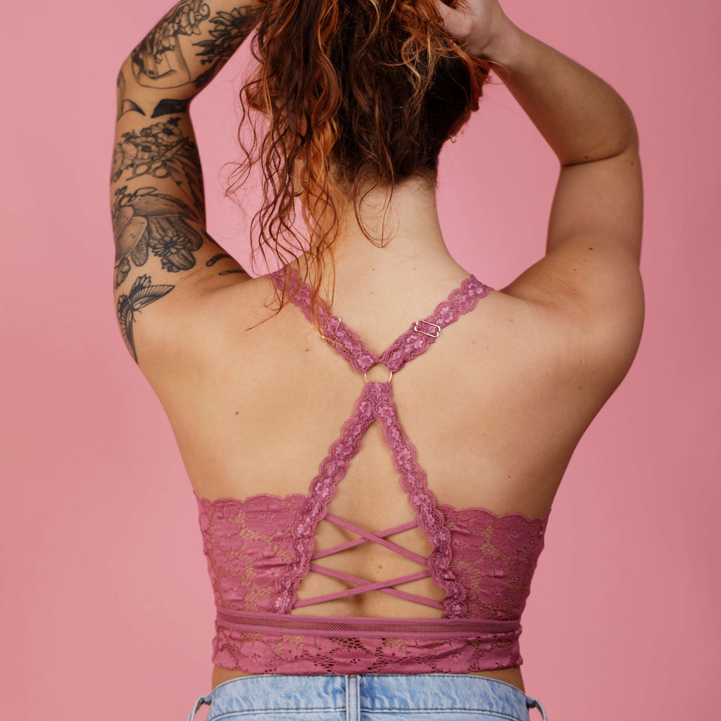 JadyK Juliette Full Size Crisscross Lace Bralette – Thread Universe