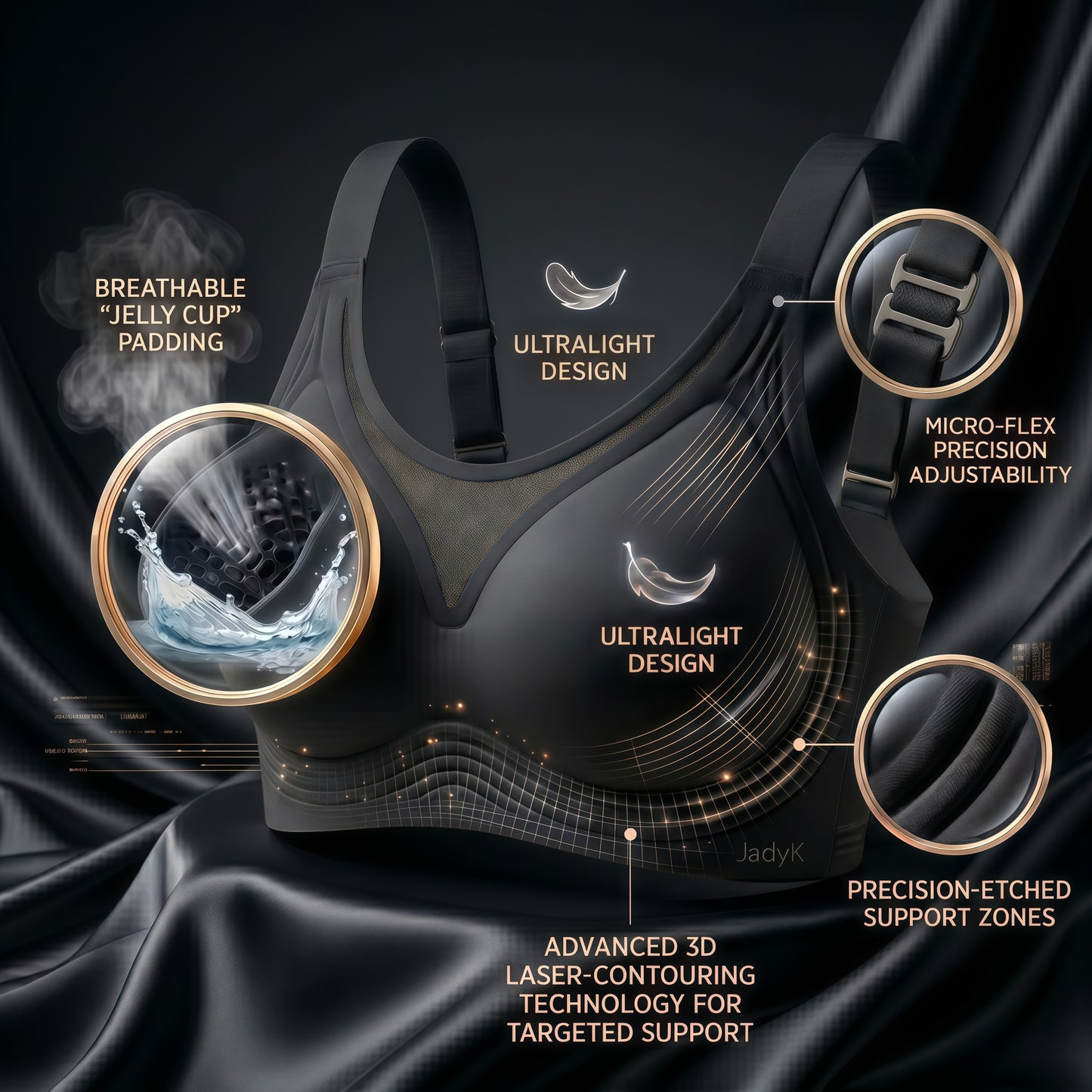Lori JellyLuxe ™ 3D Laser technology | Black | JadyK By JadyK