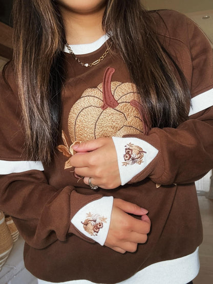 Pretty Harvest Bloom™ LayerPop™ Duo Cuff Sweatshirt By JadyK