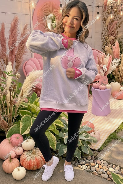 Pretty Little Ghosts LayerPop™ Double Cuffs Sweatshirt By JadyK