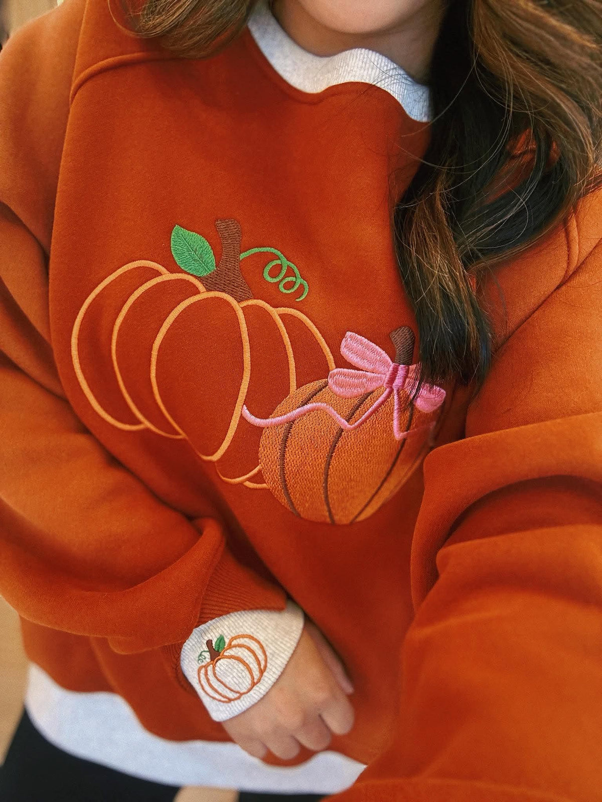 Pretty Little Pumpkins™ LayerPop™ Duo Cuff Sweatshirt By JadyK