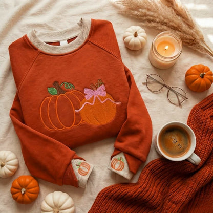 Pretty Little Pumpkins™ LayerPop™ Duo Cuff Sweatshirt By JadyK