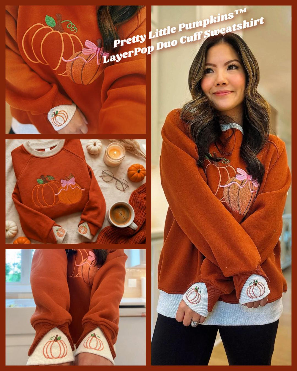Pretty Little Pumpkins™ LayerPop™ Duo Cuff Sweatshirt By JadyK