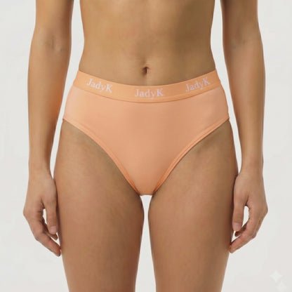 Arya DailyArmor™ Featuring Arya Curvelock™ Technology + AquaShield™ Protection Briefs Collection | Orange | JadyK