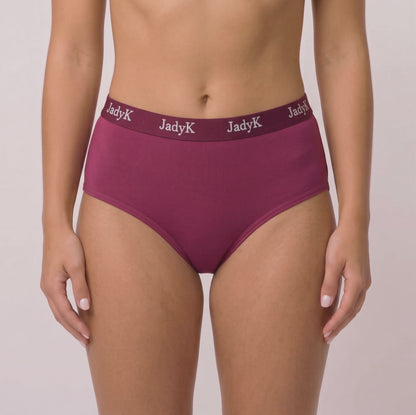 Arya CurveLock™ Briefs | Merlot Red | DailyArmor™ + AquaShield™ Protection | JadyK