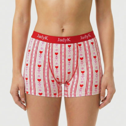 Arya Hip Hugging Boxer Briefs |Vintage Bows & Lace| JadyK