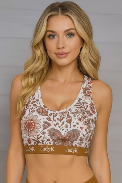 Arya Printed Bralette Collection | Fall Flowers | JadyK