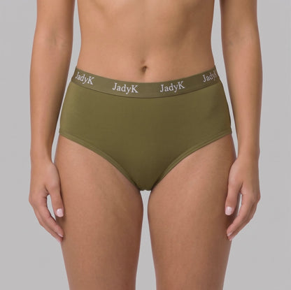 Arya CurveLock™ Briefs | Army Green | DailyArmor™ + AquaShield™ Protection | JadyK