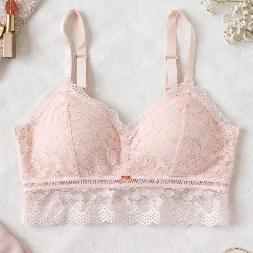 Sydney Lace Bralette with Helping Hands™ Padding | Pink | JadyK By JadyK